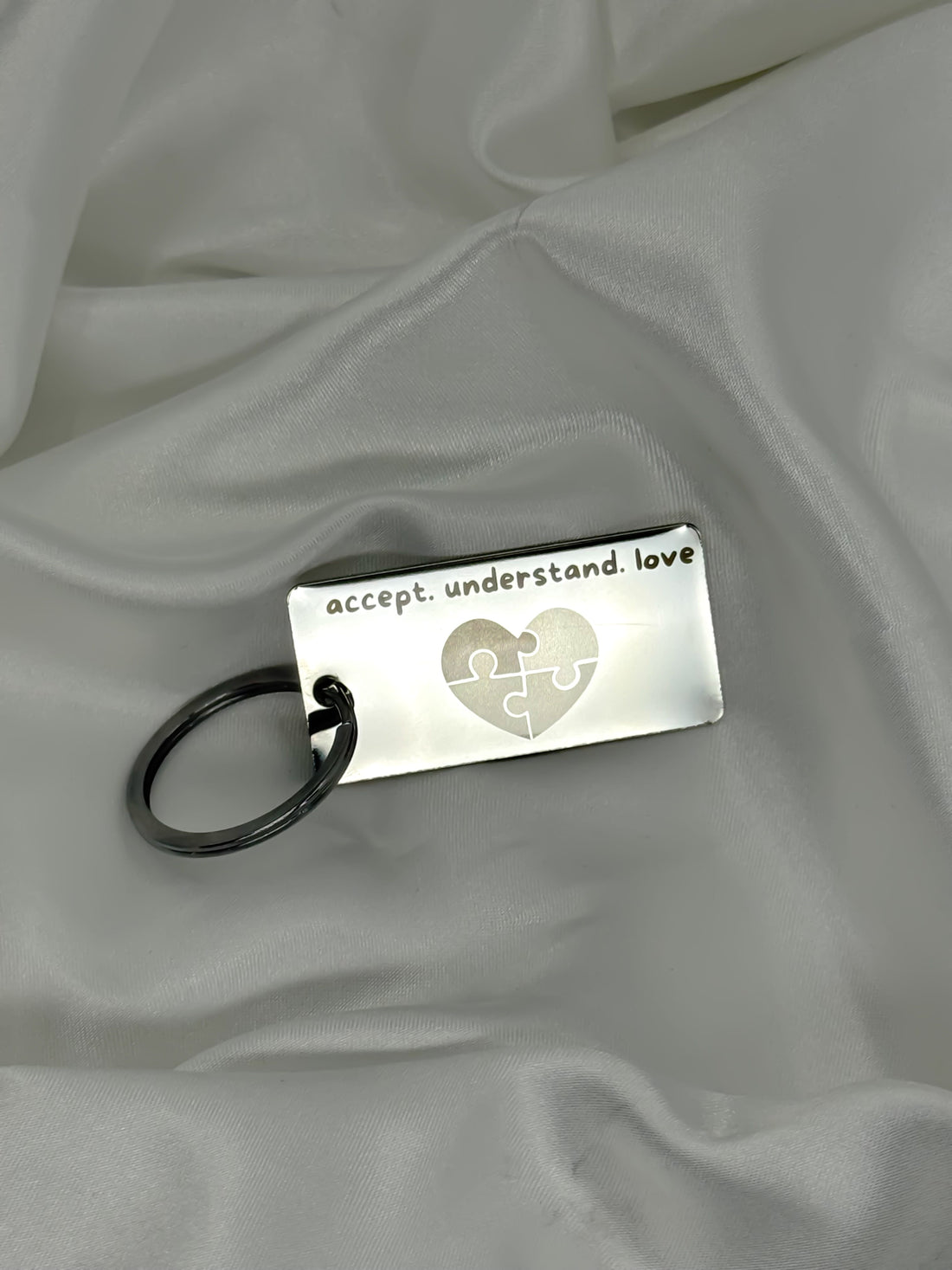Accept. Understand. Love Keychain