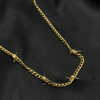 Razor & Radiance Barbed Wire Necklace