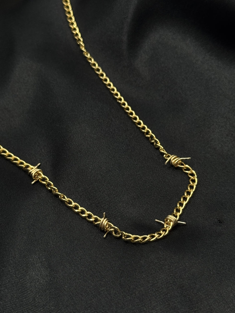 Razor & Radiance Barbed Wire Necklace