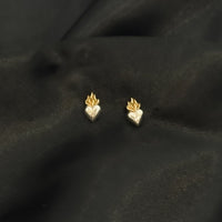 Blazing Heart Earrings