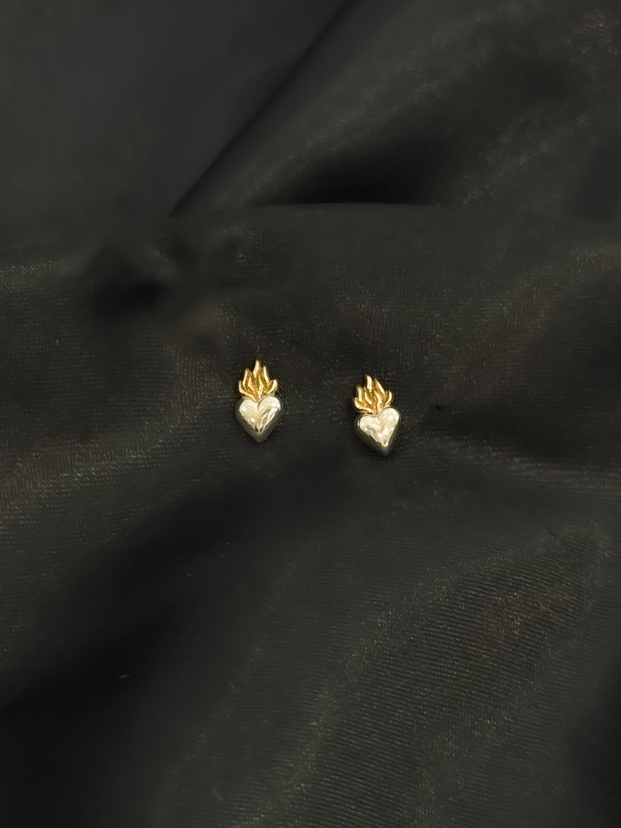 Blazing Heart Earrings