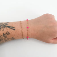 Pink Opal Satellite Bracelet