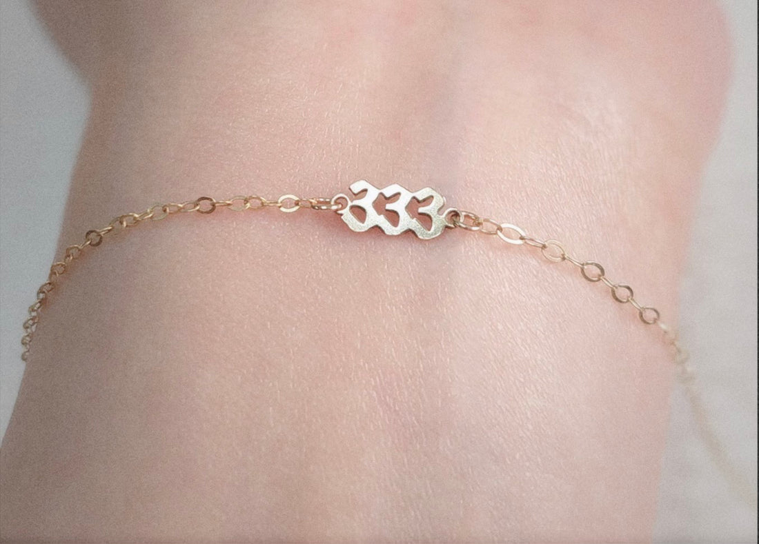 Dainty Angel Number Bracelet