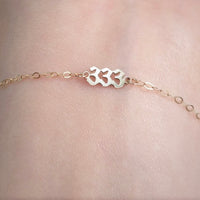 Dainty Angel Number Bracelet