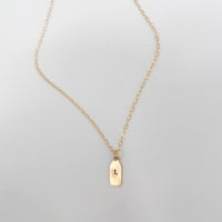 Initial Tag Necklace