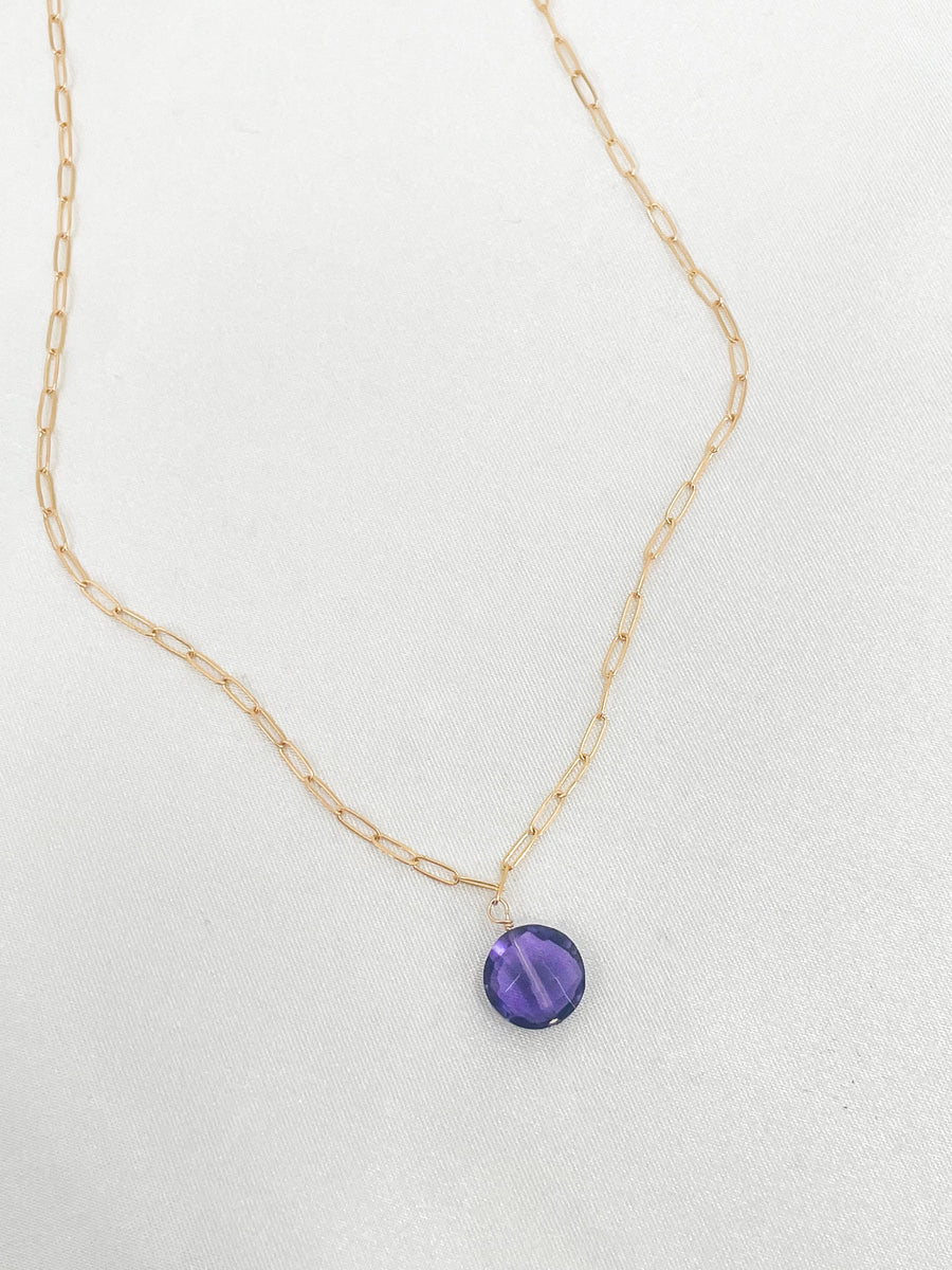 Regal Amethyst Healing Necklace