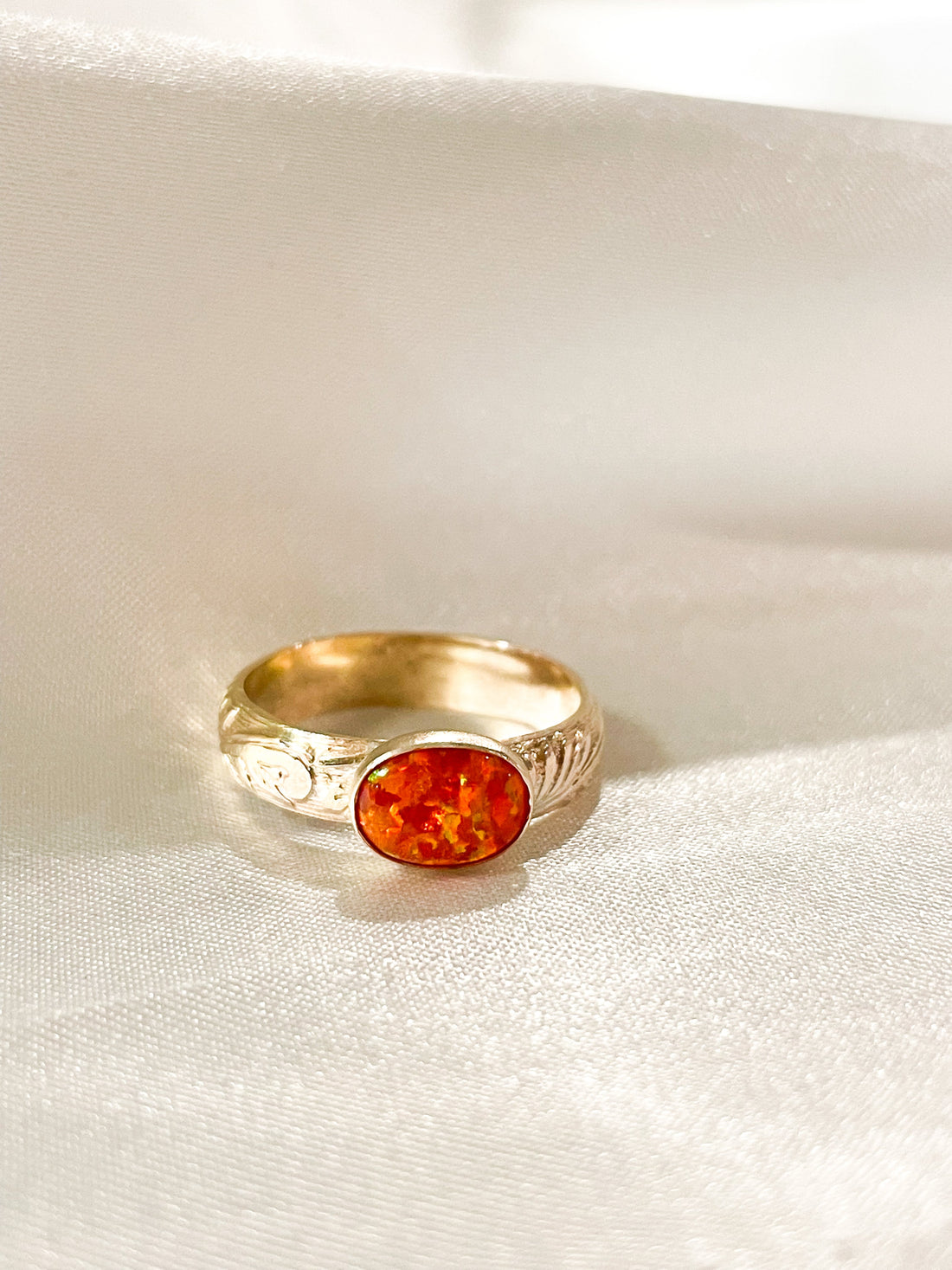 Fire Opal Ring