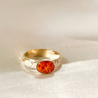 Fire Opal Ring