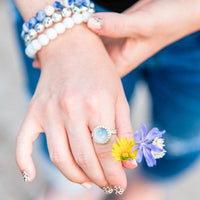 Moonstone Ring Adjustable