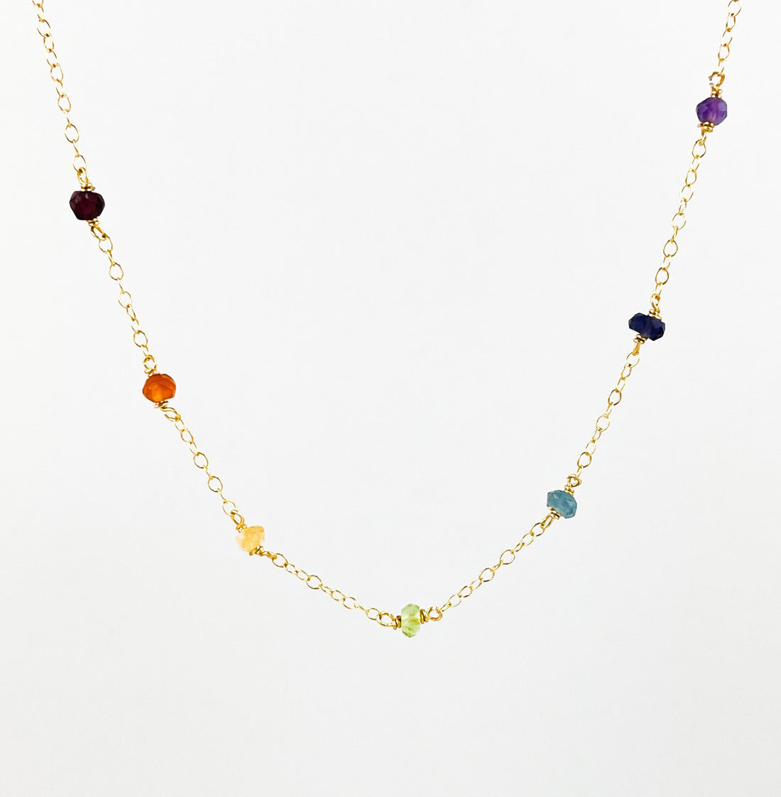 Dainty Chakra Rainbow Choker