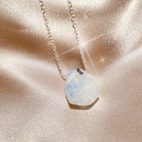 Raw Rainbow Moonstone Healing Necklace