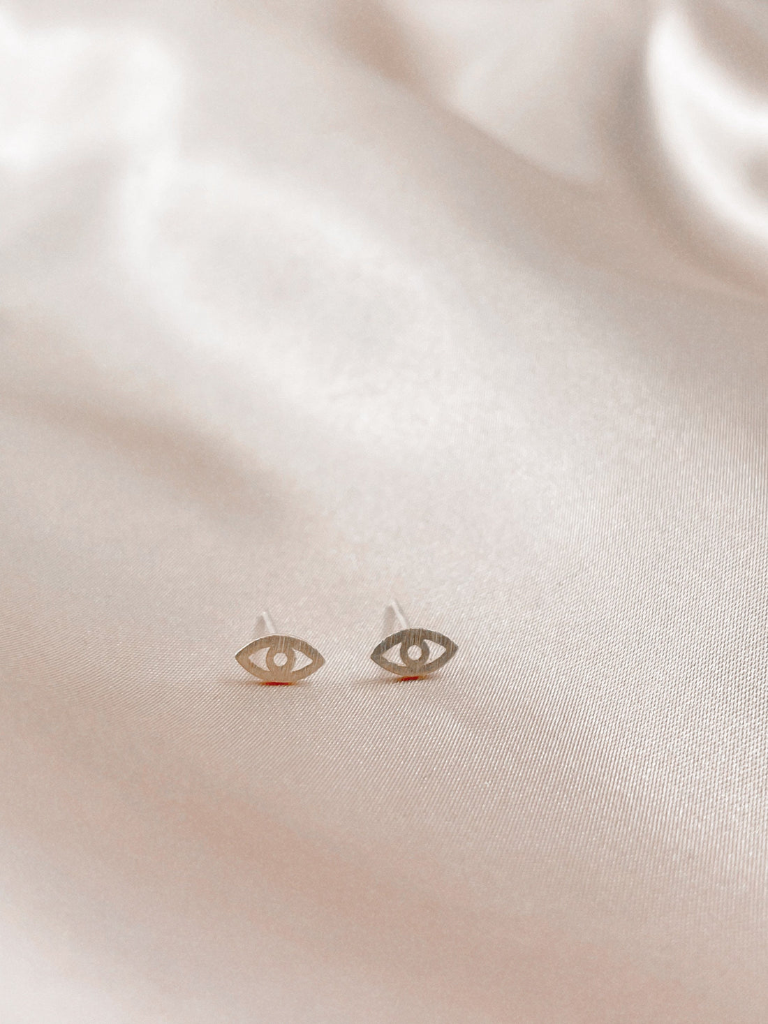 Dainty Evil Eye Stud Earrings