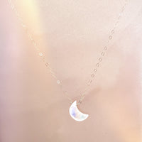 Dainty Moon Moonstone Healing Necklace