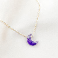 Amethyst Moon Healing Necklace