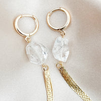 Herkimer Diamond Fringe Earrings