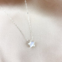 Dainty Star Moonstone Healing Necklace