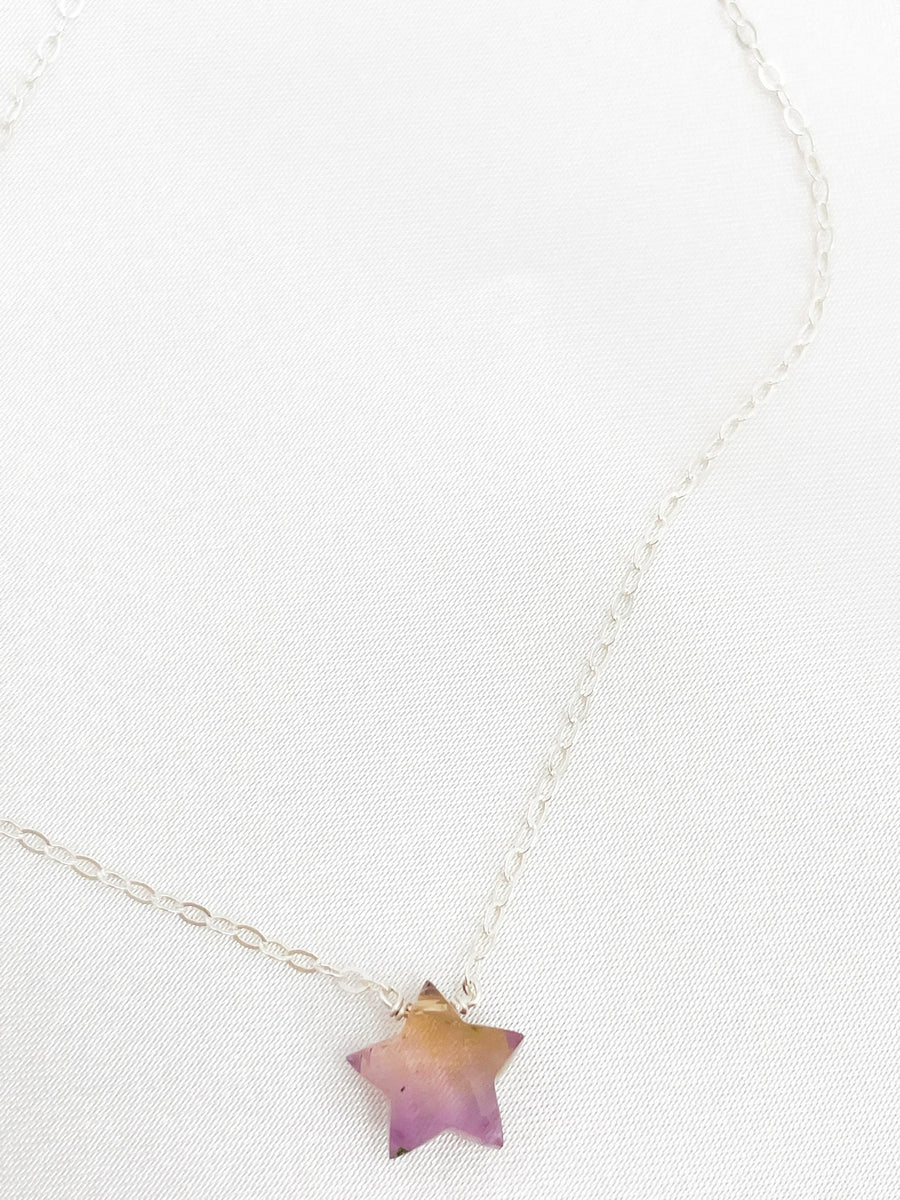 Dainty Ametrine Star Necklace