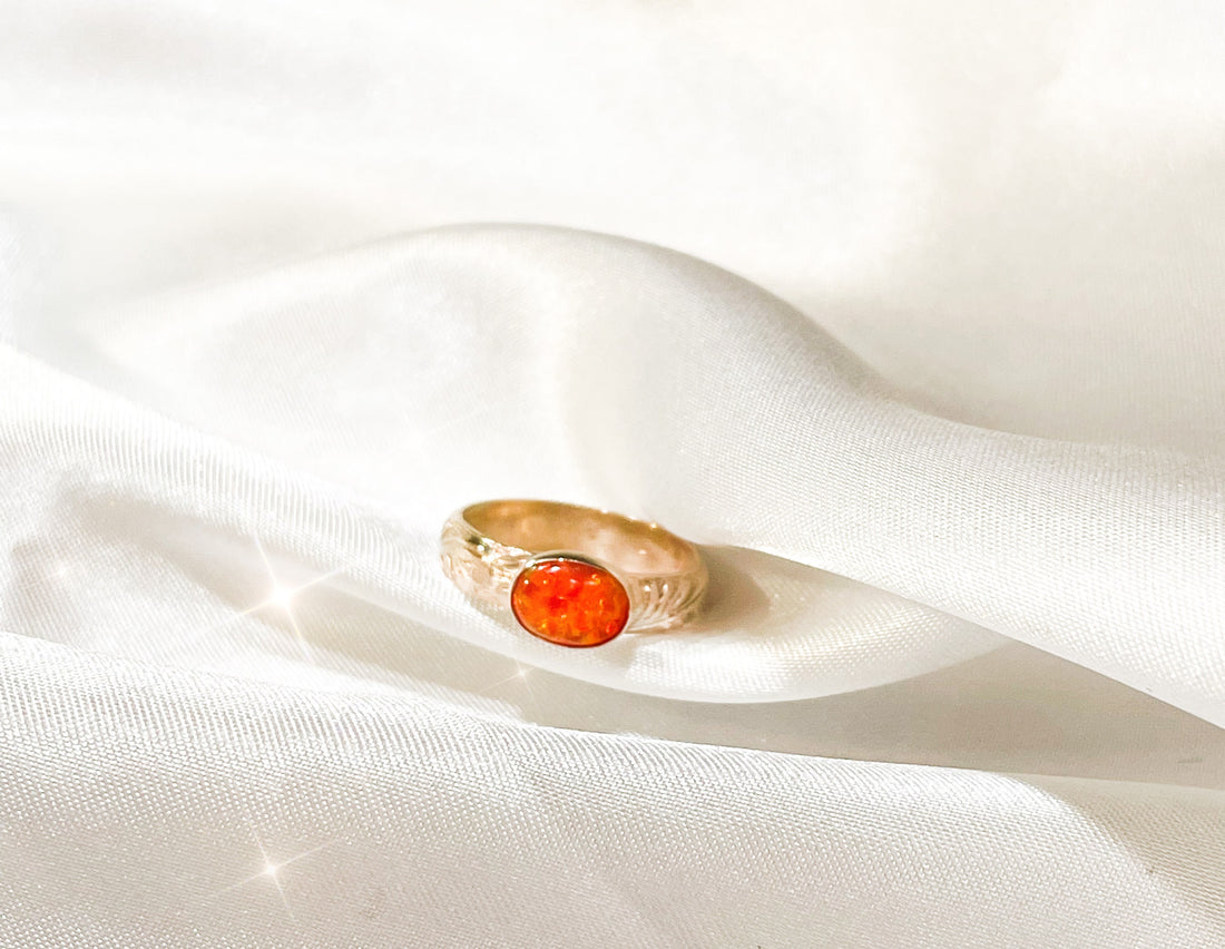 Fire Opal Ring