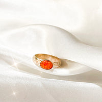 Fire Opal Ring